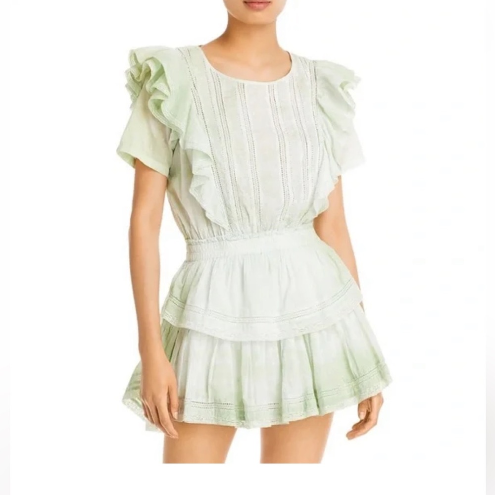 Natasha short sleeve eyelet mini dress size XL